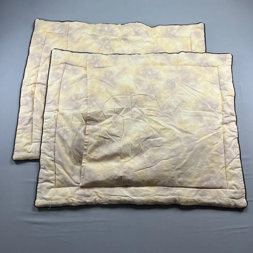 Set Of 2 Croscill Home Standard Pillow Shams Multi Floral Cotton Decor 26 X 31